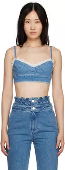 SSENSE Exclusive Blue Capsule Lace Bralette Shushu/Tong