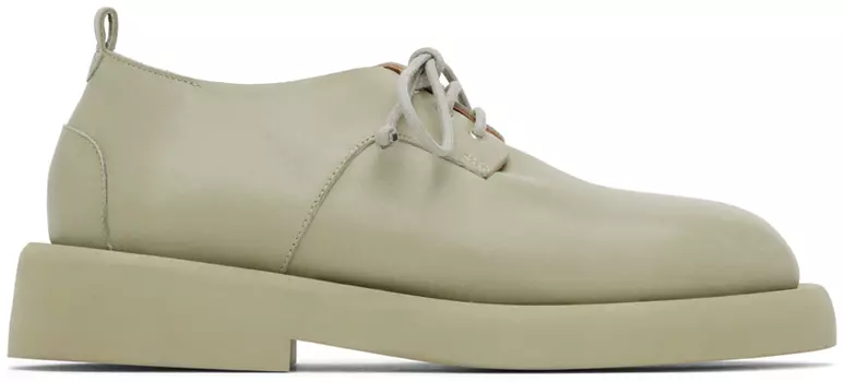 SSENSE Exclusive Green Gomme Gommello Дерби Marsll