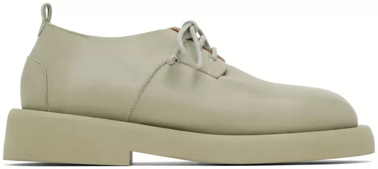 SSENSE Exclusive Green Gomme Gommello Дерби Marsèll