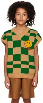 SSENSE Exclusive Kids Tan & Green Жилет Jellymallow