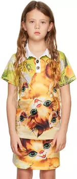 SSENSE Exclusive Kids Yellow Polo Kitten Eye Polo Chopova Lowena