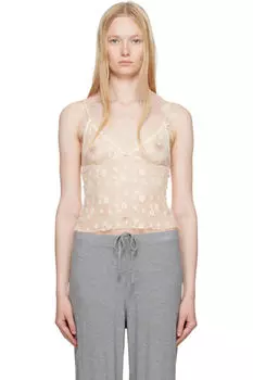 SSENSE Exclusive Yellow Spring Intimates Треугольная майка SKIMS