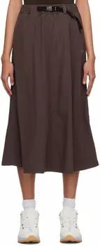 SSENSE Эксклюзивная бордовая 4-полосная спортивная юбка OTTI