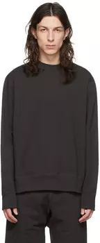 SSENSE Эксклюзивная черная толстовка Suicoke