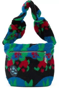 SSENSE Эксклюзивная детская многоцветная флисовая сумка Bunny Chopova Lowena