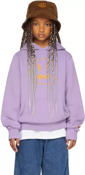 SSENSE Эксклюзивная детская толстовка с фиолетовым принтом в виде талисмана drew house