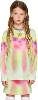 SSENSE Эксклюзивная детская зеленая футболка с длинным рукавом Alien Spray Paint Chopova Lowena