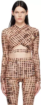 SSENSE Эксклюзивная розовая блуза с защитой от перекрещивания KNWLS