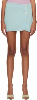 SSENSE Эксклюзивная синяя мини-юбка Marco Rambaldi