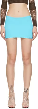 SSENSE Эксклюзивная синяя мини-юбка микро Danielle Guizio