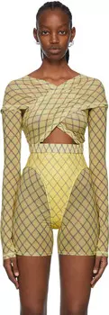 SSENSE Эксклюзивная желтая блуза Anti-Cross KNWLS