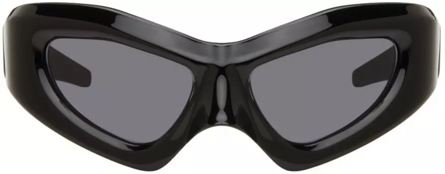 SSENSE Эксклюзивные черные солнцезащитные очки Compound Performance Entire Studios, Black/Grey solid
