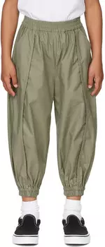 SSENSE Эксклюзивные детские брюки цвета хаки Mini Wave STRATEAS CARLUCCI