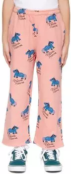 SSENSE Эксклюзивные детские розовые брюки для отдыха Blue Horse Weekend House Kids