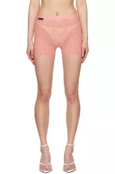 SSENSE Эксклюзивные розовые мини-шорты из переработанного флока Marine Serre