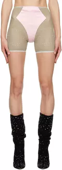 SSENSE Эксклюзивные розовые шорты Betsey Poster Girl