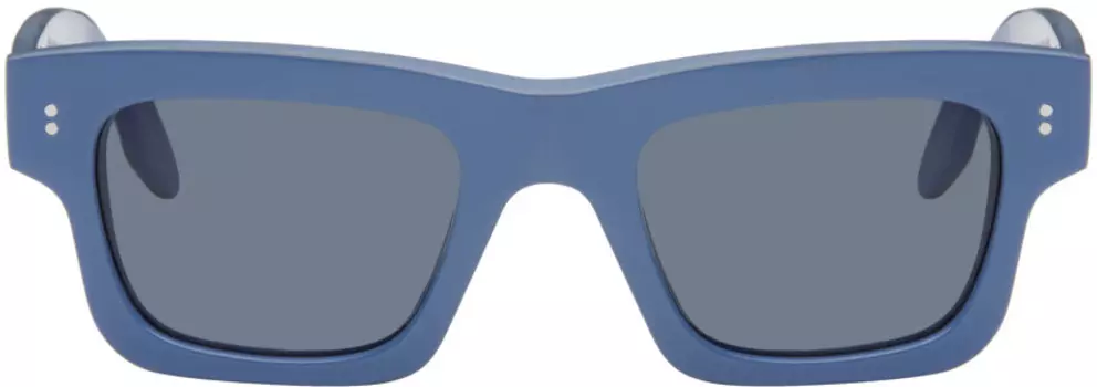 SSENSE Эксклюзивные синие прямоугольные солнцезащитные очки JW Anderson, Blue acetate