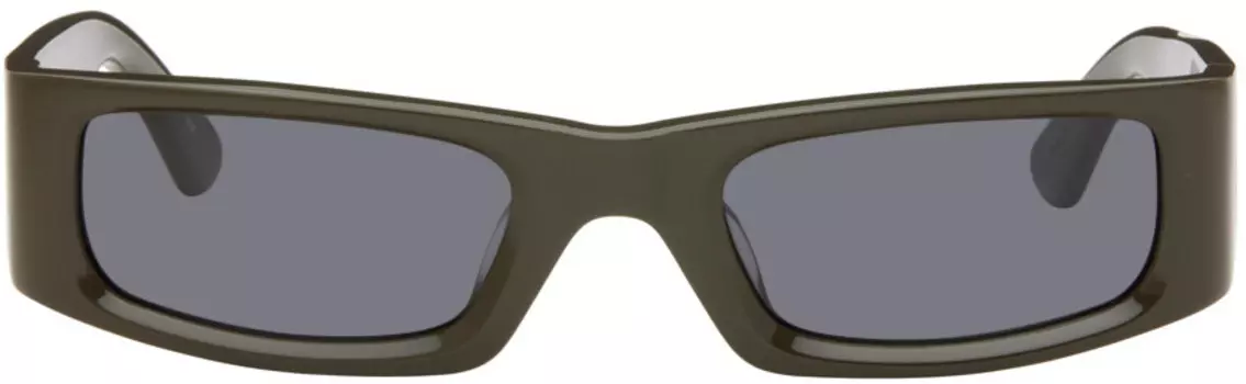 SSENSE Эксклюзивные солнцезащитные очки коричневого цвета Elemental Entire Studios, Brown/Grey solid