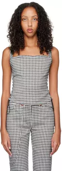 SSENSE Work Capsule - Черно-белый корсет Vallois Miaou