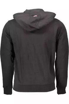 США ПОЛО ASSN. Классическая мужская хлопковая худи на молнии U.S. Polo Assn., черный