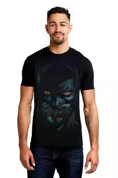 Сшитая хлопковая футболка DC Comics, черный