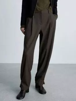 Сшитые на заказ брюки fleur Mango, коричневый