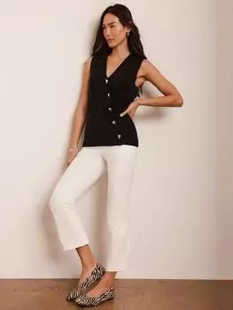 Сшитые на заказ брюки-капри Mint Velvet, слоновая кость