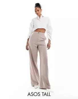 Сшитые на заказ широкие брюки для пап из норки ASOS