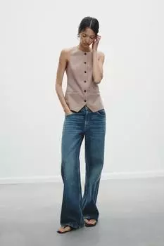Сшитый на заказ жилет ZARA, цвет Dusty pink
