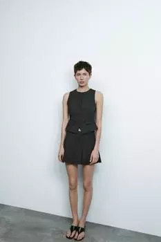 Сшитый на заказ жилет ZARA, цвет Mid-grey