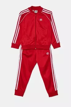 SST TRACKSUIT детский спортивный костюм adidas Originals, красный