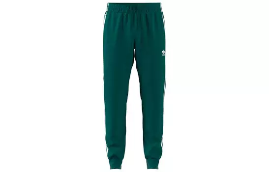 SST трикотажные спортивные штаны мужские зеленые Adidas Originals, зеленый