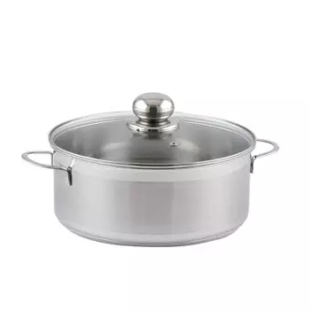 SSW City Сковорода со стеклянной крышкой нержавеющая сталь 14 см, 0,9 л SSW Berlin