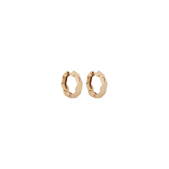 Ссылка на маленькие серьги-кольца Love из граненого розового золота Gucci