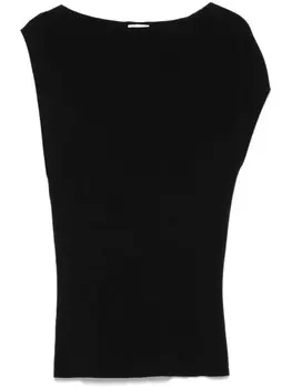 St. Agni трикотажный топ асимметричного кроя, черный
