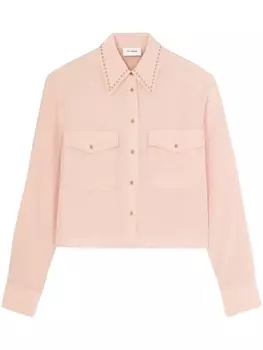 St. John трикотажная юбка мини с завышенной талией, розовый