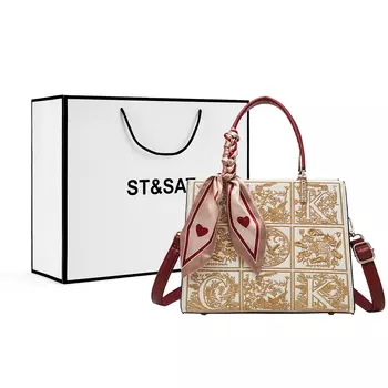 St&Sat Женская сумка ST & SAT Saturday, Бежевый