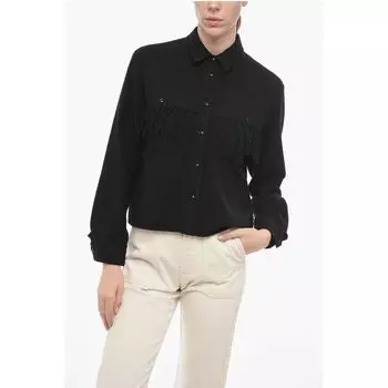 STAG OVER Рубашка с бахромой Woolrich, Black