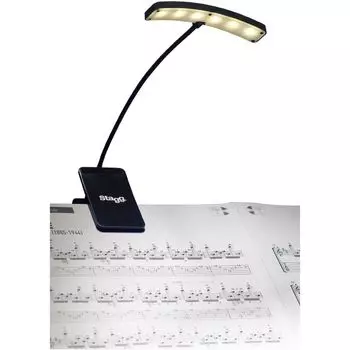Stagg MUS-LED 6 светодиодный пюпитр с клипсой на 6 лампочек, черный