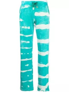 Stain Shade спортивные брюки с принтом тай-дай, зеленый