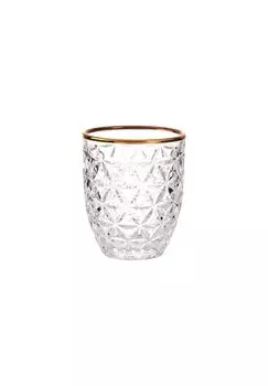 Стакан AURELIE с золотой оправой 250мл BUTLERS, прозрачный