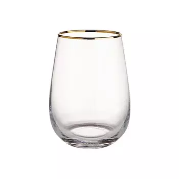 Стакан BUTLERS TOUCH OF GOLD с золотой оправой 590мл