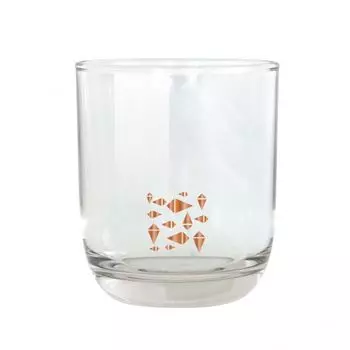 Стакан Copper Things 7,8 x 8,8 см прозрачный/бронза Sonstige, белый