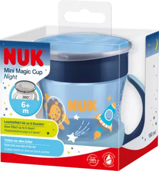 Стакан для питья Mini Magic Cup Night синий 160 мл 1 шт. NUK