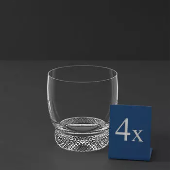 Стакан для виски Octavie, 4 шт Villeroy & Boch, прозрачный