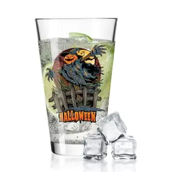 Стакан для воды Leonardo с УФ-принтом "Пугало V2" на Хэллоуин Gravurzeile