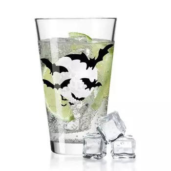 Стакан для воды Leonardo с УФ-принтом "Рой летучих мышей" на Хэллоуин Gravurzeile