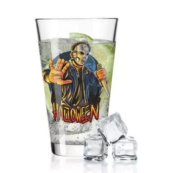 Стакан для воды Leonardo с УФ-принтом "Слэшер" на Хэллоуин Gravurzeile