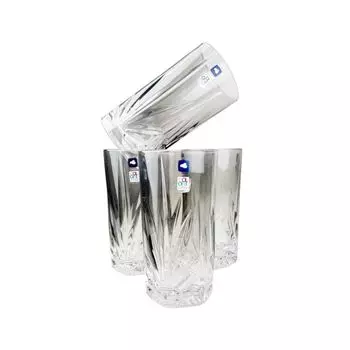 Стакан Leonardo Capri, стакан для воды, стакан для сока, силикатное стекло, серый, 390 мл, 022360