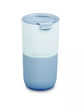 Стакан с подъемом на 16 унций и откидной крышкой Klean Kanteen, синий